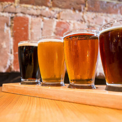 Beer flight tasting brewery private tours