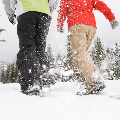 Snowshoeing private tours North Shore mountains